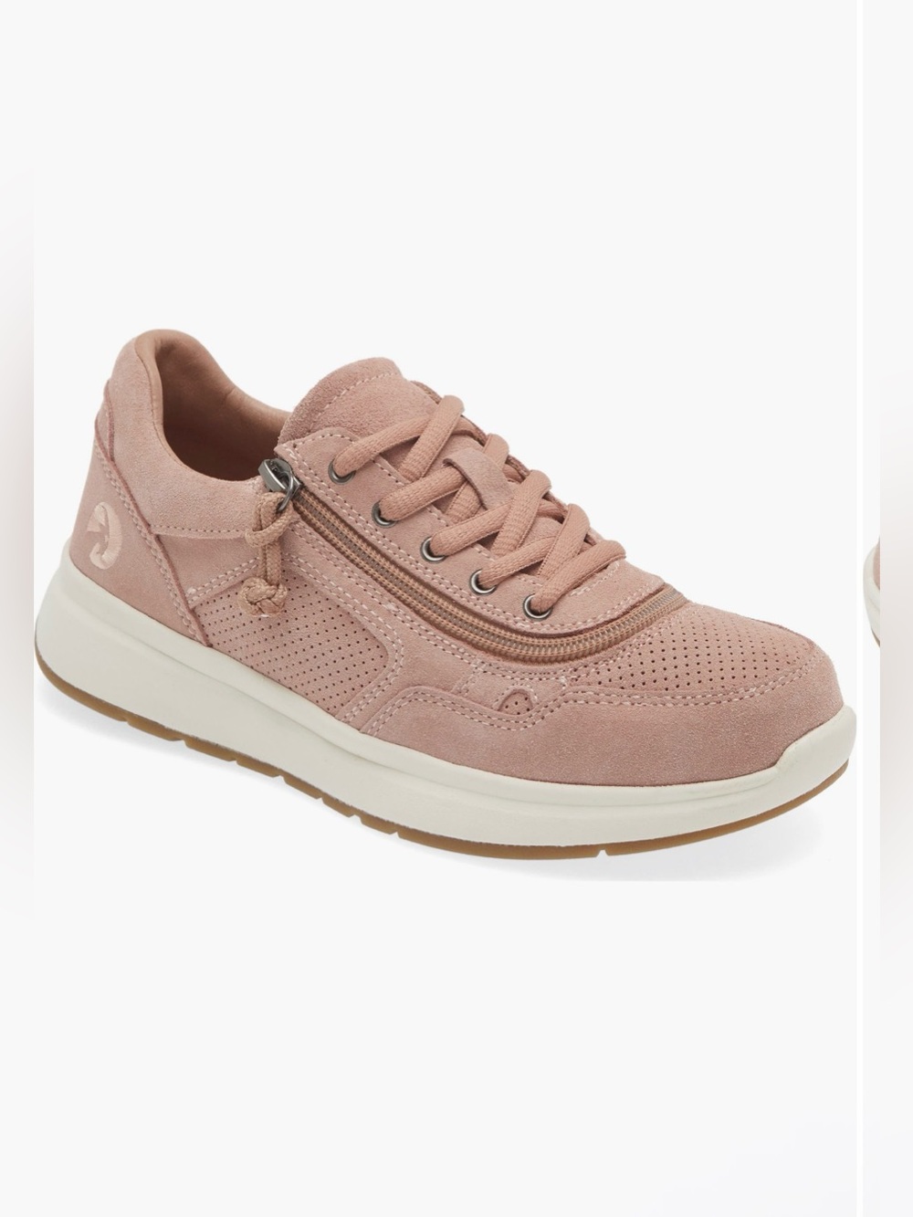Women’s Dusty Pink blush Suede Lace-Up comfort jogger Sneaker size 8 NIB